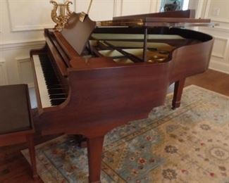 Yamaha 6' long grand concert piano , satin mahogany case , perfect conduction ,  $9,800