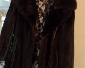 Mink and leather woman  jacket  $350