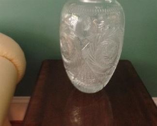 one of many ,  crystal large vase  $ 195 