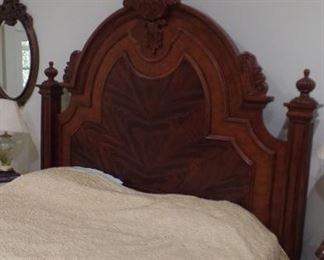 King size antique Victorian bed  $800