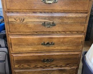 King of Solid Oak chest of drawers.