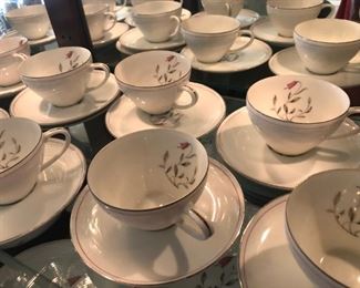 Albion China.  12 place settings with serving pieces.