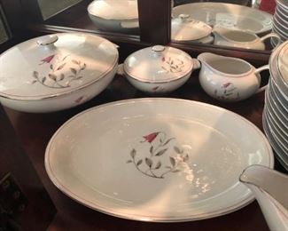 Albion China.  12 place settings with serving pieces.