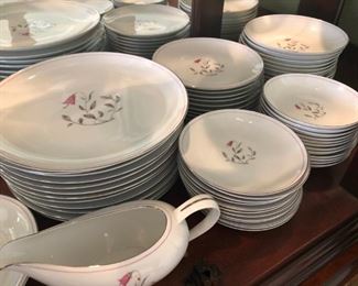 Albion China.  12 place settings with serving pieces.
