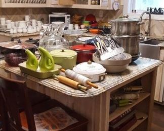 Kitchen filled w/baking & cooking items
