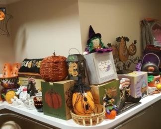Lots of Halloween & fall decorative items