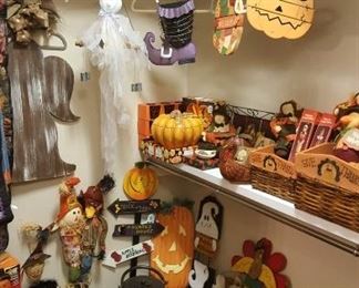 Halloween and Thanksgiving decorations