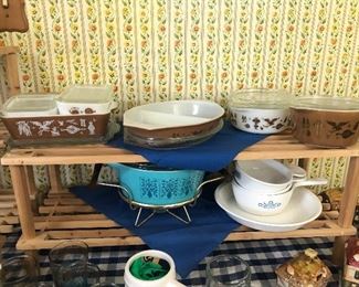 Pyrex and Corning ware