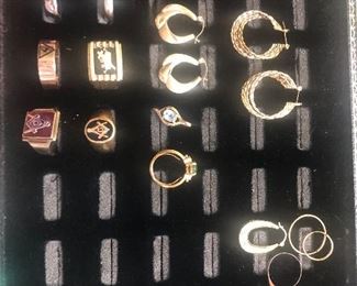 14k and 10k jewelry