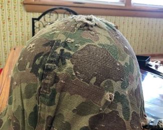 old military helmet