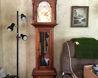 Black walnut grandfather clock