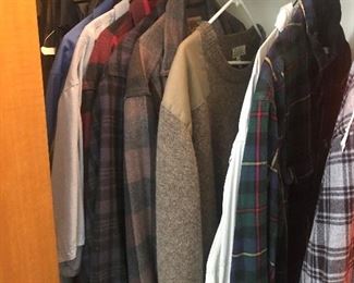 lots of XXL mens clothing
