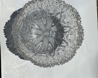 Crystal vase from above