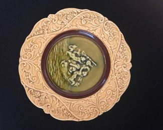 Majolica plate (6" diameter)