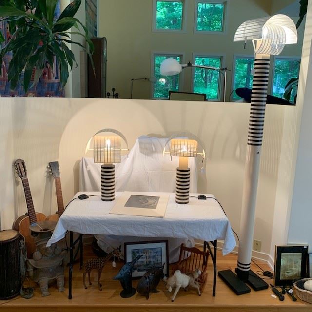 Italian Mario Boda Shogun Table Lamps