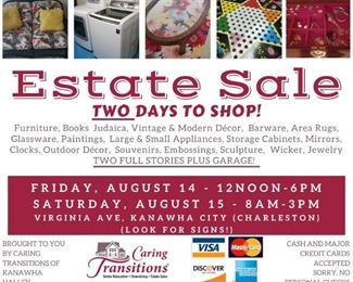Carson Estate Sale Facebook Post