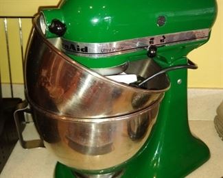 Green KitchenAid mixer