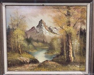 Antonio Mountain Landscape Oil Painting