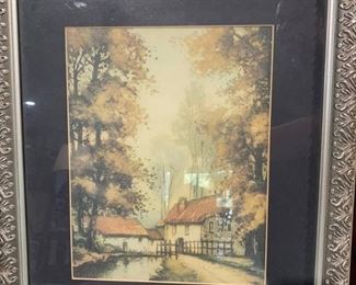 Decorative Illustration of Cottages