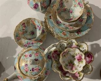 Handpainted Porcelain Tea Set