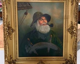Kim Benson Sailor Oil Painting