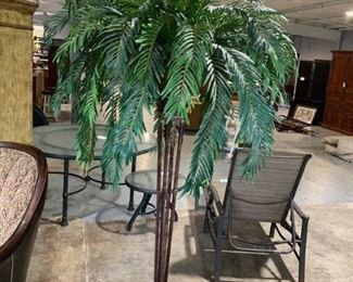 Iron Like Potted Faux Tree