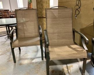 Pair of Stationary Patio Chairs