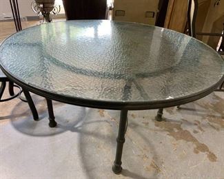 Patio Glass Top Table