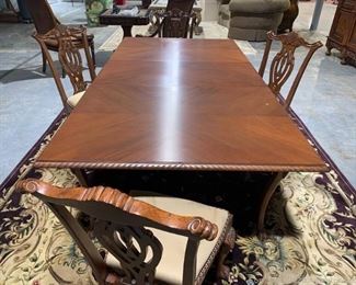 Transitional Ball and Claw Dining Table