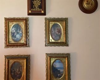 Assorted Gold Overlay Framed Art