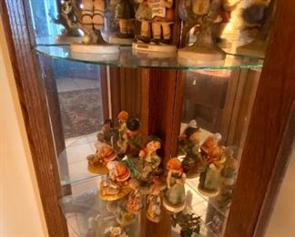 Corner Curio Cabinet, Hummel Figurines, Collectibles