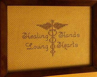 Needlepoint Healing Hands ~ Loving Hearts