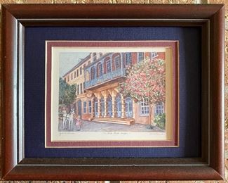 Framed "The Dock Street Theatre" by Jeanie Drucker, Charleston, South Carolina