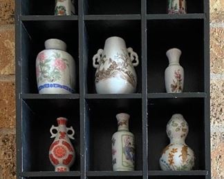 Assorted Mini Vases & Shadow Box Style Display
