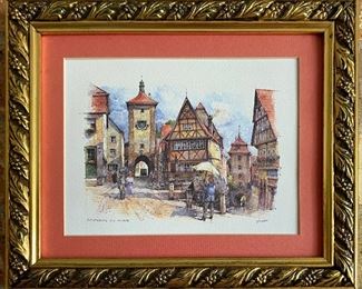 Framed Rothenburg O.D. Tauber