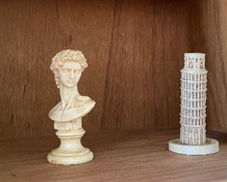 Collectible Bell, David by P.A.T., Leaning Tower, Book