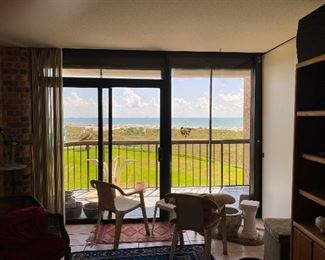 The view from the living room ...