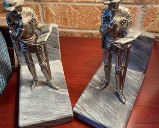 Marble Base Bookends