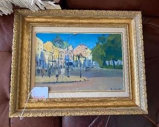 Signed oil painting  26.5 x 16.5 