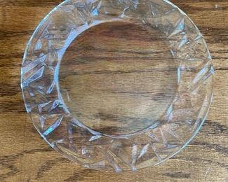 Tiffany Crystal salad Plates 8" 11 Pieces