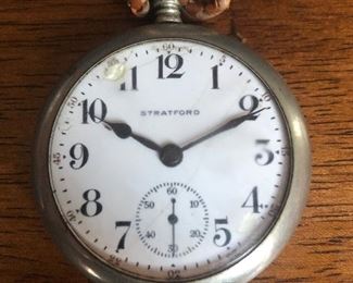 Vintage Stratford Pocket Watch - has some blemishes 
