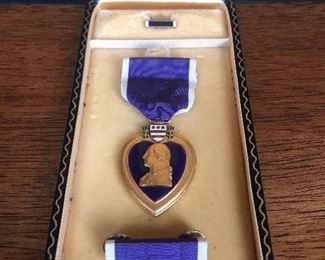 WWII Purple Heart Medal in Original Presentation Case 