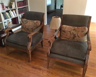 pair of formal side chairs