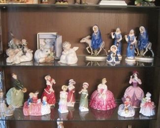 Royal Doulton, Beatrice Potter, Goebel, Hummel, Lladro, & Andrea Sadek figurines.