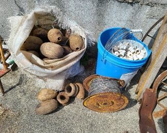 wooden net floats