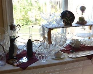 Crystal,  art glass, collectibles 