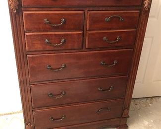 Beautiful wooden High boy dresser