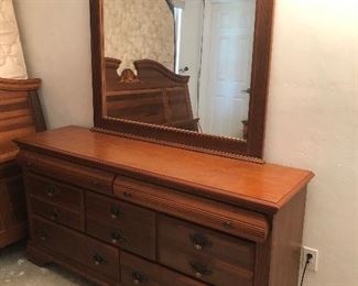 Dresser and mirror