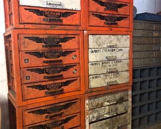 Containers full of nuts & bolts