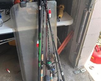 Selection of rods and reels